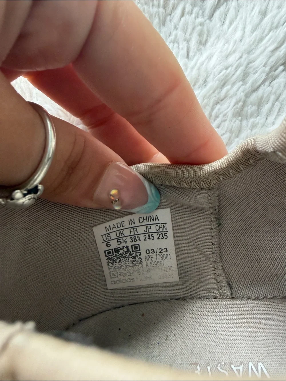 adidas NMD R1 Tan and White Knit Sneakers